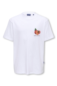 Only and Sons OSJTASTY RLX SS TEE JRS bright white/sweet