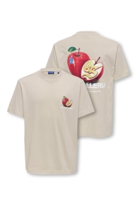 Only and Sons OSJTASTY RLX SS TEE JRS silver lining/nyc galleria