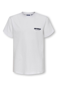 Only and Sons OSJCLEVE REG SS TEE JRS bright white/bon voyage