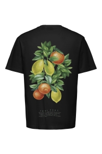 Only and Sons OSJAXEL DORADO LIFE RLX SS TEE black/pure zest