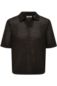 Only and Sons ONSNYLE 5 SS SPLIT POLO KNIT CS coffee bean