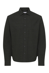 Only and Sons ONSALON LS SLIM SHIRT FRML beluga/melange