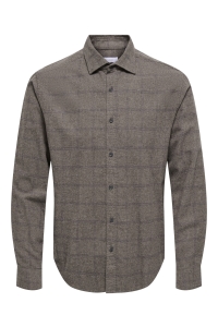 Only and Sons ONSALON LS SLIM SHIRT FRML falcon/navy