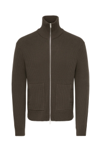 Only and Sons ONSSTAY REG ZIP CARDIGAN KNIT FRML chocolate brown