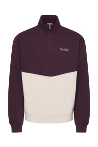 Only and Sons ONSCERES RLX HALF ZIP PARKS HIGH NE: moonbeam/port royale