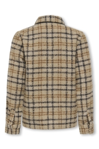 Only and Sons OSJLUIGI LS BOUCLE REG OVERSHIRT twill/check twill/dark navy