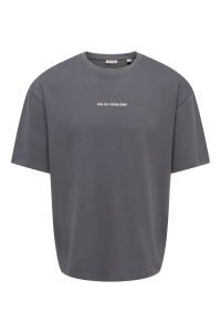 Only and Sons ONSCASPIAN AIRFLEX BLNK SPACE BXY T: grey pinstripe/pas de probleme