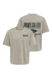 Only and Sons ONSPARKS GALLERY AIR BOXY SS TEE NO: silver lining/local creators pin