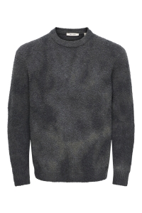 Only and Sons ONSDALE RLX LS TIE DYE KNIT beluga