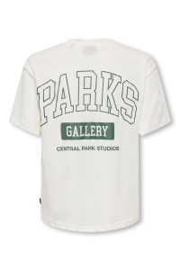 Only and Sons OSJPARKS GALLERY SS RLX TEE cloud dancer/parks