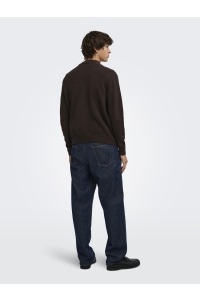 Only and Sons ONSJAMES RLX CARDIGN KNIT demitasse