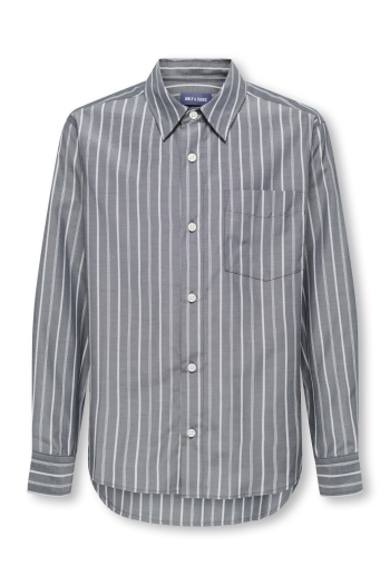 Only and Sons OSJBURY STRIPE POPLIN SHIRT RLX JR
