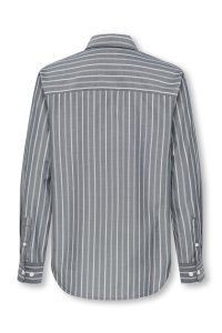 Only and Sons OSJBURY STRIPE POPLIN SHIRT RLX JR jet black/bright white