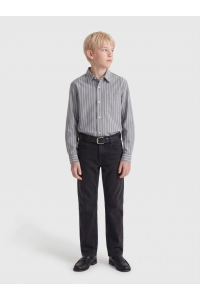 Only and Sons OSJBURY STRIPE POPLIN SHIRT RLX JR jet black/bright white