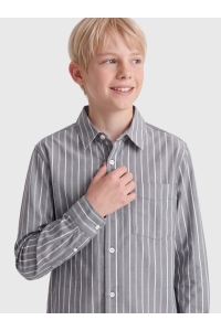 Only and Sons OSJBURY STRIPE POPLIN SHIRT RLX JR jet black/bright white