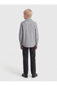 Only and Sons OSJBURY STRIPE POPLIN SHIRT RLX JR jet black/bright white