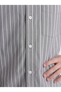 Only and Sons OSJBURY STRIPE POPLIN SHIRT RLX JR jet black/bright white