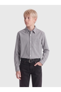 Only and Sons OSJBURY STRIPE POPLIN SHIRT RLX JR jet black/bright white