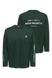 Only and Sons ONSFRED TEXT LIFE RLX LS TEE pine grove/amor project