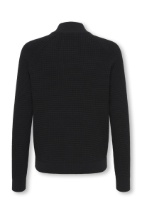 Only and Sons OSJFISCHER LS HALF ZIP HIGH REG KNI: black