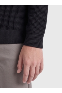 Only and Sons OSJFISCHER LS HALF ZIP HIGH REG KNI: black