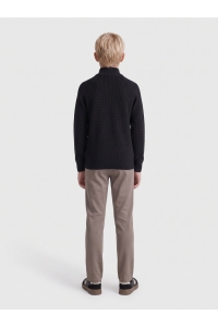 Only and Sons OSJFISCHER LS HALF ZIP HIGH REG KNI: black