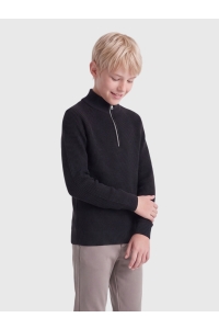 Only and Sons OSJFISCHER LS HALF ZIP HIGH REG KNI: black