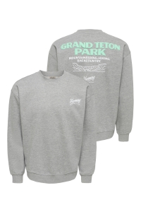 Only and Sons ONSBEJMO MORITS RLX LS CREW NECK dark grey melange/grand teton