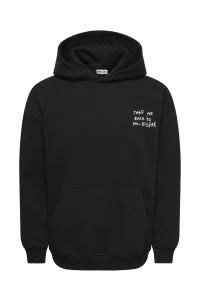 Only and Sons ONSHENRY SCRIBBLE OVZ LS HOODIE black/take me back