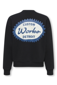 Only and Sons OSJCERES RLX UNION LS CREW black/custom worker