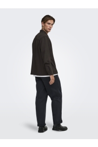 Only and Sons ONSHANSI ARIO LS SHIRT RLX coffee bean