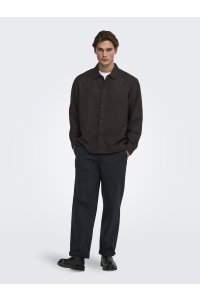 Only and Sons ONSHANSI ARIO LS SHIRT RLX coffee bean