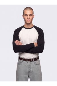 Only and Sons ONSHEATON RAGLAN LS TEE NOOS cloud dancer/black