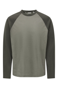 Only and Sons ONSHEATON RAGLAN LS TEE NOOS falcon/black olive