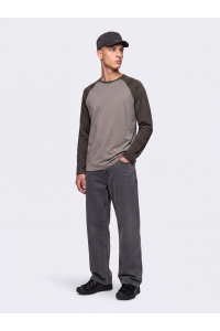Only and Sons ONSHEATON RAGLAN LS TEE NOOS falcon/black olive