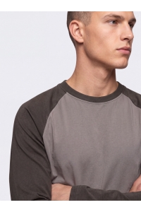 Only and Sons ONSHEATON RAGLAN LS TEE NOOS falcon/black olive