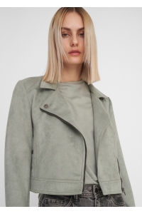 Noisy May NMRUBYS L/S JACKET slate gray/black zippertape