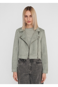 Noisy May NMRUBYS L/S JACKET slate gray/black zippertape