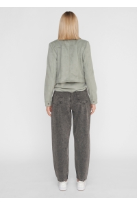 Noisy May NMRUBYS L/S JACKET slate gray/black zippertape