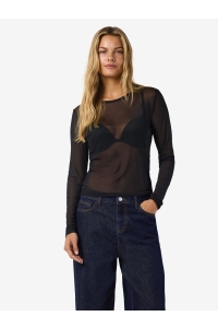 Noisy May NMJUDITH L/S MESH TOP BG NOOS black