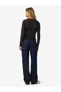 Noisy May NMJUDITH L/S MESH TOP BG NOOS black