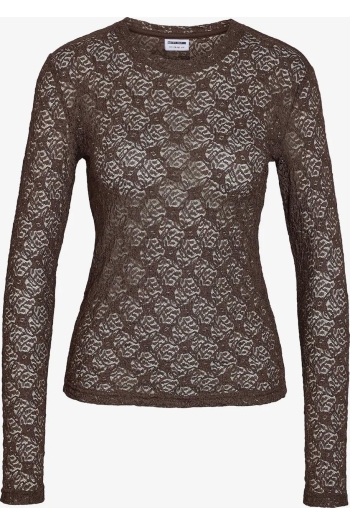 Noisy May NMJUDITH L/S MESH TOP BG NOOS