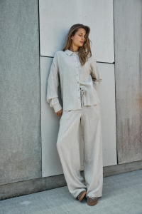 Noisy May NMLEILANI NW LOOSE PANTS WVN NOOS natural