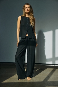 Noisy May NMLEILANI NW LOOSE PANTS WVN NOOS black