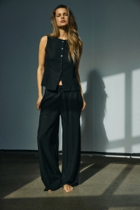 Noisy May NMLEILANI NW LOOSE PANTS WVN NOOS black