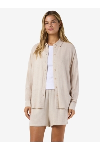 Noisy May NMLEILANI L/S LOOSE SHIRT WVN NOOS natural