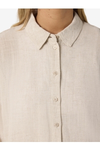 Noisy May NMLEILANI L/S LOOSE SHIRT WVN NOOS natural
