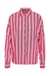 Noisy May NMLEILANI L/S LOOSE SHIRT WVN NOOS begonia pink/tomato