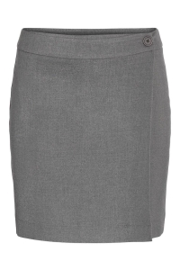 Noisy May NMHELIN HW WRAP SKIRT WVN dark grey melange