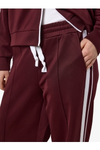 Noisy May NMJENNA NW SPORTY JOGGER JRS windsor wine/white stripes